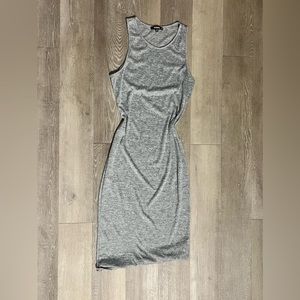 Grey Racerback midi bodycon